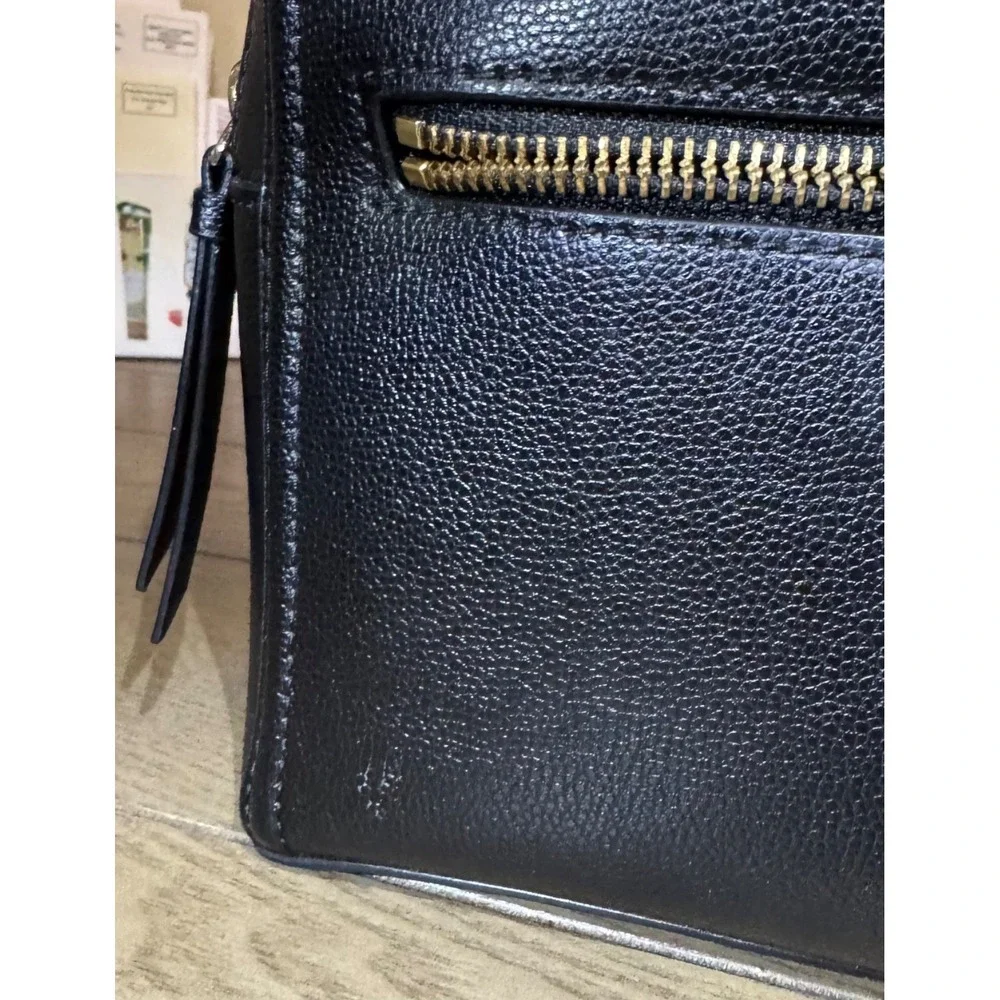 Kate Spade New York Black Pebbled Leather Mini Backpack Gold Hardware 2018